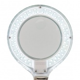 Лупа настольная Rexant 3D+12D с подсветкой 60 LED, белая