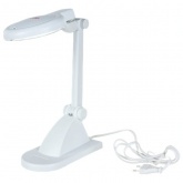 Лупа настольная Rexant 3D+12D с подсветкой белая