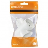 Тройник TDM 3х2П 16А 250B белый