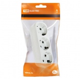 Блок TDM на 3 гнезда 2П+З плоский 16А 250B