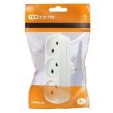 Блок TDM на 3 гнезда 2П б/з плоский 6А 250B