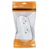 Блок TDM на 2 гнезда 2П б/з плоский 6А 250B