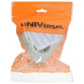 Тройник UNIVersal на 3 розетки с заземлением круглый 16А