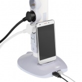 Удлинитель стойка белый 16А 4 розетки+2USB-А+micro USB с кабелем 1,5м Legrand