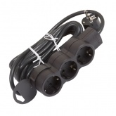 Удлинитель Стандарт 16А 3x2К+З 1,5м черный Legrand