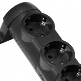 Удлинитель Комфорт 16А 5x2К+З 1,5м с выключателем черный Legrand