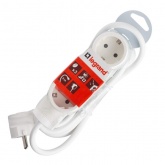 Удлинитель Стандарт 16А 3x2К+З 3м белый Legrand