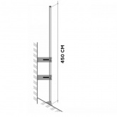 Мачта Rexant для антенн алюминиевая 450см телескопическая