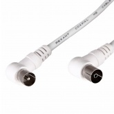 Шнур Rexant TV PLUG-TV JACK 3М Угловой Белый