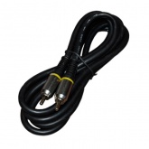 Шнур 2RCA Plug-2RCA Plug 1.5М GOLD-металл