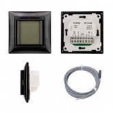 Терморегулятор сенсорный Rexant RX-419B, черный, совместим с Legrand серии Valena