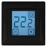 Терморегулятор сенсорный Rexant RX-419B, черный, совместим с Legrand серии Valena