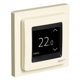Терморегулятор Devireg Touch с датчиком пола и воздуха бежевый