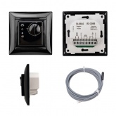 Терморегулятор механический Rexant RX-308B черный (совместим с Legrand серии Valena)