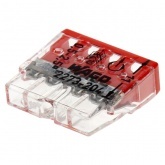 Клеммник WAGO 4 (одножильных) х 0,5-2,5 мм 24A Cu [уп. 100шт]