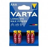 Батарейка Varta Longlife Max Power / Max Tech AAA LR03 (упаковка 4шт) 04703101404