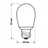 Лампа энергосберегающая Osram Mini Ball 5W/827 E27 d50x95