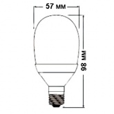 Лампа энергосберегающая Osram Mini Globe 5W/827 E27 d57x98