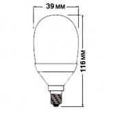 Лампа энергосберегающая Osram Classic P 9W/827 E14