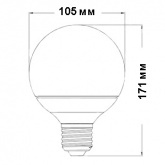 Лампа энергосберегающая GE FLE20W/840 E27 d105x171