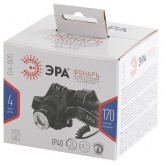 Фонарь налобный ЭРА GA-805 5W CREE, Li-Ion аккумулятор 2,5Ач, регулировка фокуса, USB 5056183798512