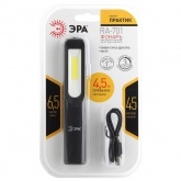 Фонарь ЭРА RA-701 Практик 4,5W COB/ЗW LED магнит, клипса, micro USB, Li-ion 1200mA 5056183798451
