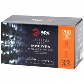 Гирлянда ЭРА ENIN - GC LED Нить Мишура 3,9м зеленый провод, холодный свет, 220V 5056396208280