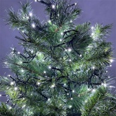 Гирлянда ЭРА ENIN - GC LED Нить Мишура 3,9м зеленый провод, холодный свет, 220V 5056396208280