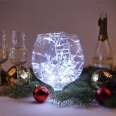 Гирлянда ЭРА ENIN - WC LED Мишура 3,9м белый провод, холодный свет, 220V 5056396208327