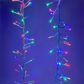 Гирлянда ЭРА ENIN - WM LED Мишура 3.9м белый провод, мультиколор, 220V 5056396208341