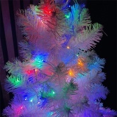 Гирлянда ЭРА ENIN - WM LED Мишура 3.9м белый провод, мультиколор, 220V 5056396208341