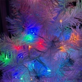 Гирлянда ЭРА ENIN - WM LED Мишура 3.9м белый провод, мультиколор, 220V 5056396208341