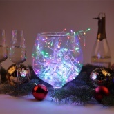 Гирлянда ЭРА ENIN - WM LED Мишура 3.9м белый провод, мультиколор, 220V 5056396208341