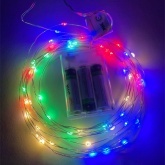 Гирлянда ЭРА ENIN -5NM LED Нить 5м мультиколор, АА 5056396208082