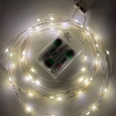 Гирлянда ЭРА ENIN -5NW LED Нить 5м теплый свет, АА 5056396208105