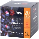 Гирлянда ENIN-3P ЭРА LED Нить Подарки 3m холодный свет, 220V, IP20 5056306025846