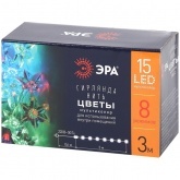 Гирлянда ENIN-3Z ЭРА LED Нить Цветы 3m мультиколор, 220V, IP20 5056306025860