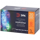 Гирлянда ENIN-3K ЭРА LED Нить Короны 3m мультиколор, 220V, IP20 5056306025907