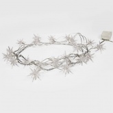 Гирлянда светодиодная Снежинки 20 LED белые 2,8 метра 230V IP20