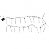 Гирлянда светодиодная Палочки с пузырьками, 20 палочек, цвет: мультиколор, 2 метра 230V IP20