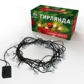 Гирлянда светодиодная Цветы Сакуры 50 LED Розовые 7 метров с контроллером 230V IP20