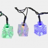 Гирлянда светодиодная Кубики, 20 LED мультиколор 2,8 метра с контроллером 230V IP20