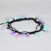 Гирлянда светодиодная Колокольчики, 20 LED RGB 2,8 метра с контроллером 230V IP20
