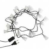 Гирлянда светодиодная Колокольчики, 20 LED RGB 2,8 метра с контроллером 230V IP20