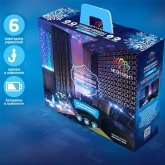 Набор для новогоднего украшения интерьера Гостиная, цвет гирлянд белый