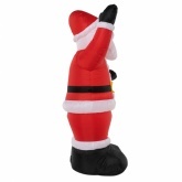 3D фигура надувная Дед Мороз приветствует, 150см 4LED подсветка, трансформатор 12V и компрессор