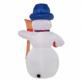 3D фигура надувная Снеговик с метлой 240см 5LED подсветка, трансформатор 12V и компрессор