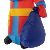 3D фигура надувная Дед мороз с подарком 180см 2LED подсветка, трансформатор 12V и компрессор