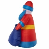 3D фигура надувная Дед мороз с подарком 180см 2LED подсветка, трансформатор 12V и компрессор