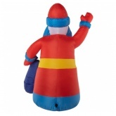 3D фигура надувная Дед мороз с подарком 180см 2LED подсветка, трансформатор 12V и компрессор